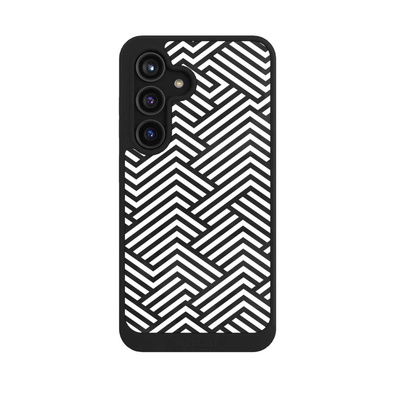 Galaxy S24 NIVOcore Black and White ZigZag