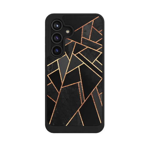 Samsung Galaxy S24 NIVOcore Schwarze Nacht Gold Druck