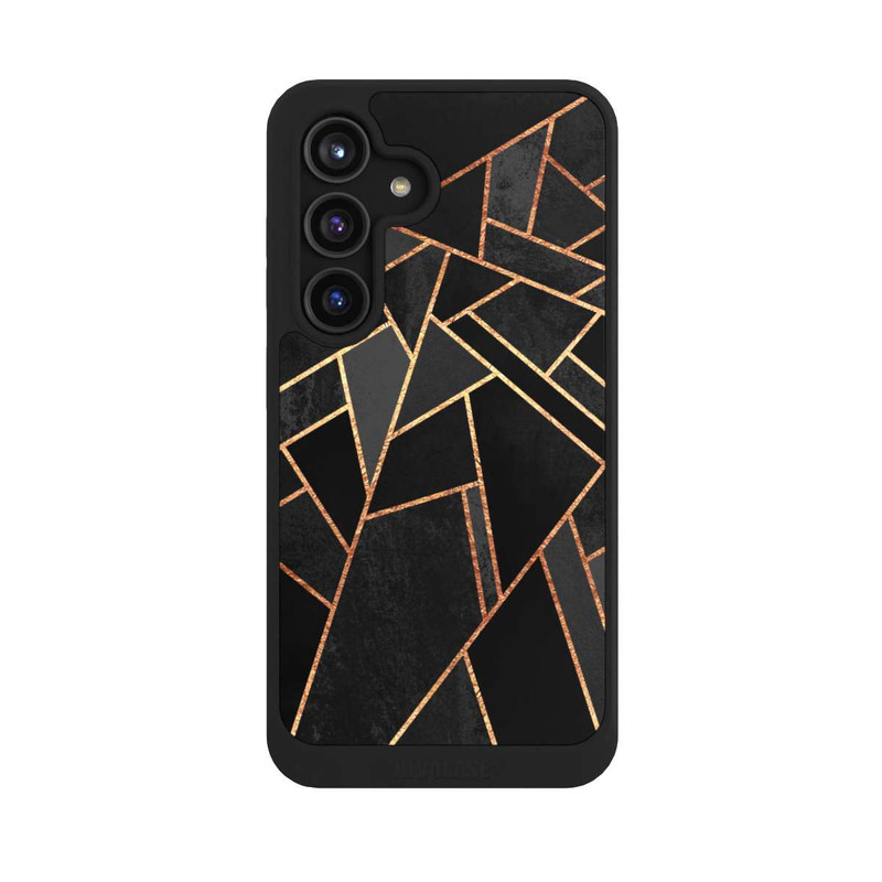 Galaxy S24 NIVOcore Schwarze Nacht Gold Druck
