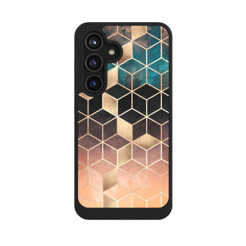 Samsung Galaxy S24 NIVOcore Ombre Traum Würfel Gold Druck
