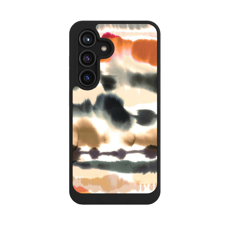 Galaxy S24 NIVOcore Lignes d'aquarelle nautique douces orange
