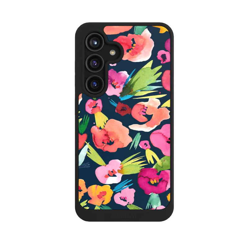 Galaxy S24 NIVOcore Fleurs tropicales aquarelles