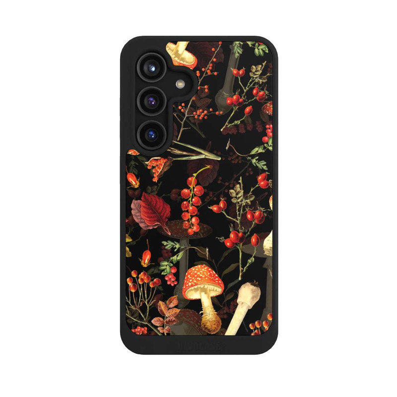Galaxy S24 NIVOcore Mushroom Pattern Black