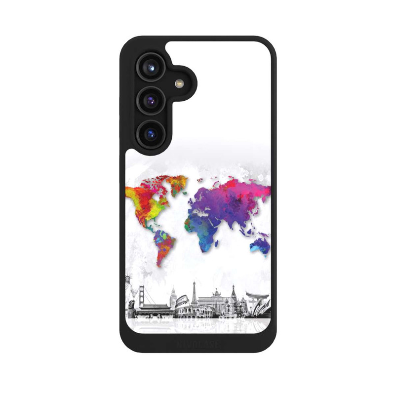 Galaxy S24 NIVOcore Carte du monde avec l'horizon