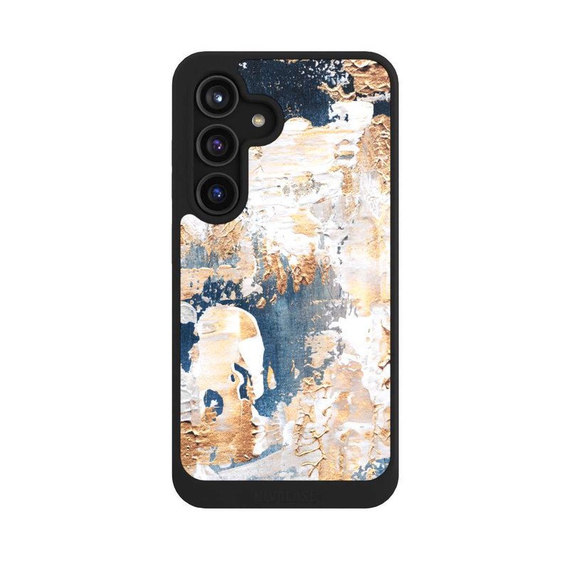 Galaxy S24 NIVOcore Abstraktion Blau und Gold