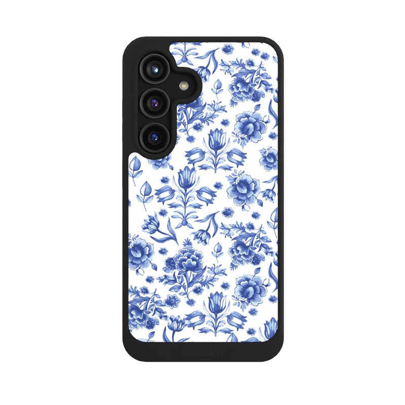 Galaxy S24 NIVOcore Blue Flower Pattern - Delft (NL)