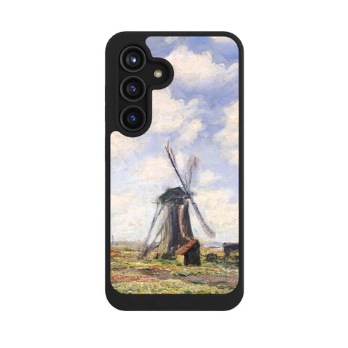 Samsung Galaxy S24 NIVOcore Tulip Fields with the Rijnsburg Windmil by Claude Monet