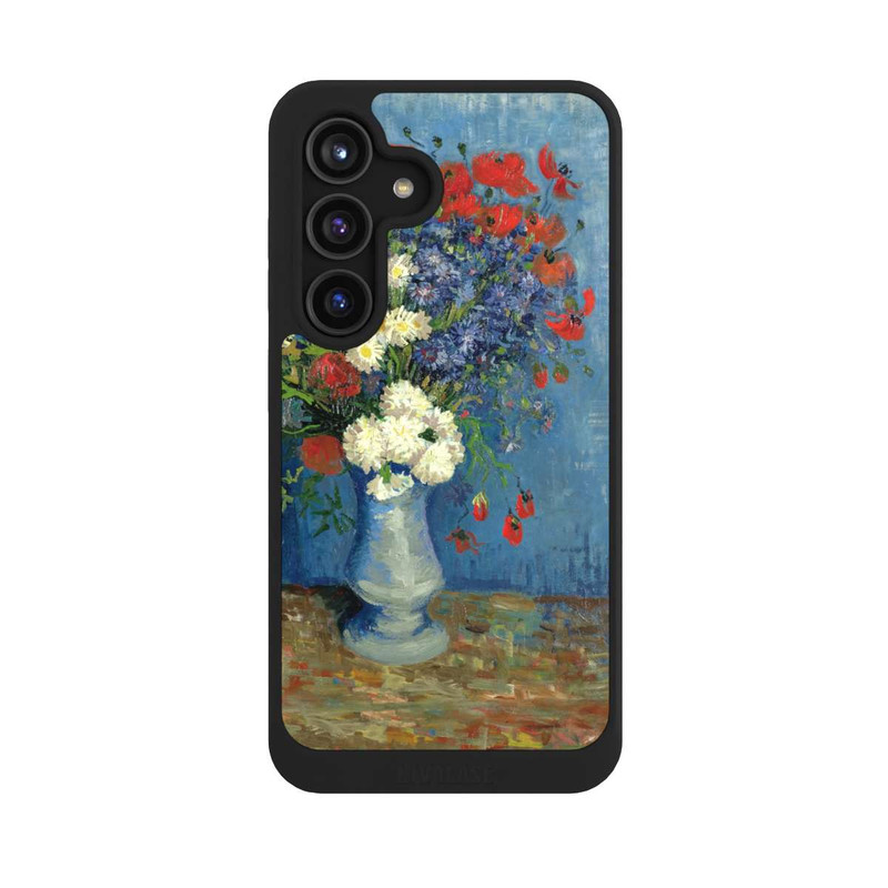 Galaxy S24 NIVOcore Stillleben Vase mit Kornblumen und Mohnblumen von Vincent Van Gogh