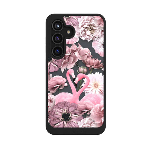 Samsung Galaxy S24 NIVOcore Flamingos in Blumen Muster
