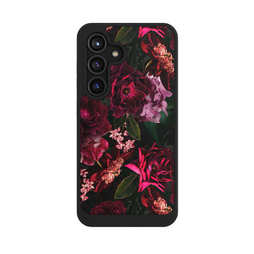 Samsung Galaxy S24 NIVOcore Dark Red and Pink Flowers