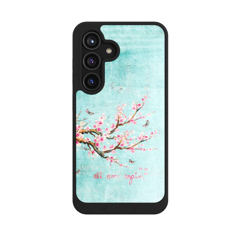 Galaxy S24 NIVOcore Motif d'arbre en fleurs de cerisier bleu