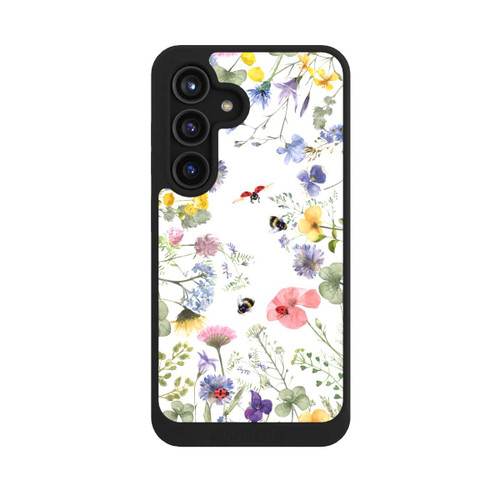 Samsung Galaxy S24 NIVOcore Bunte Frühlingsblumen und Bienen
