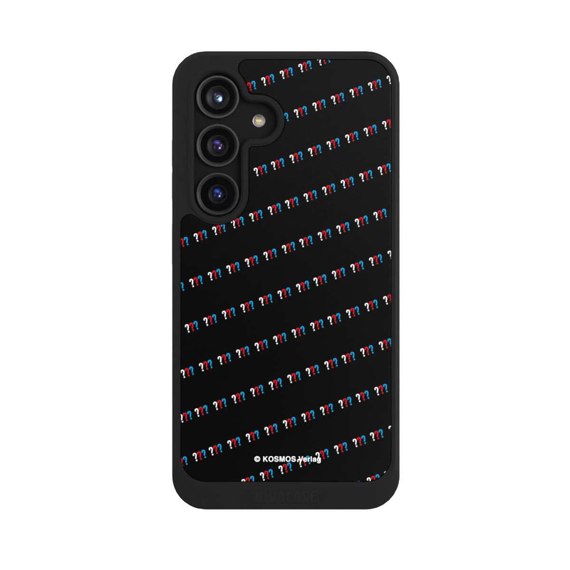 Galaxy S24 NIVOcore Drei Fragezeichen Muster Schräg
