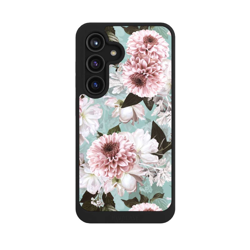 Galaxy S24 NIVOcore Blumentapete Barockblau