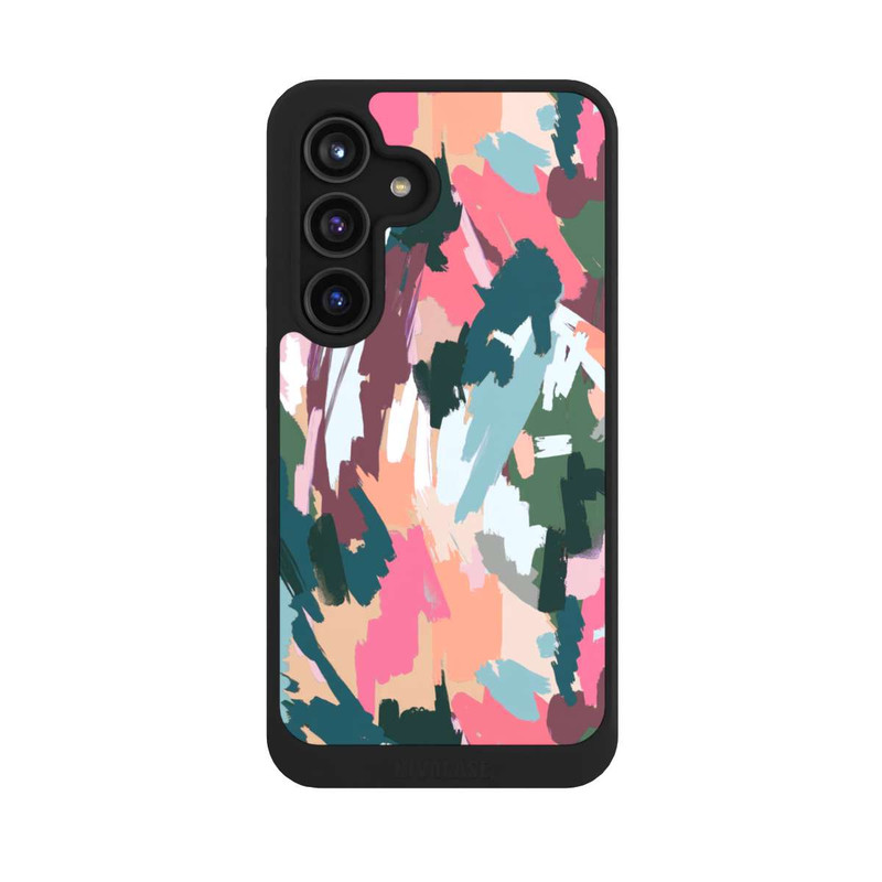 Galaxy S24 NIVOcore Abstrait Artistique Texture Rose