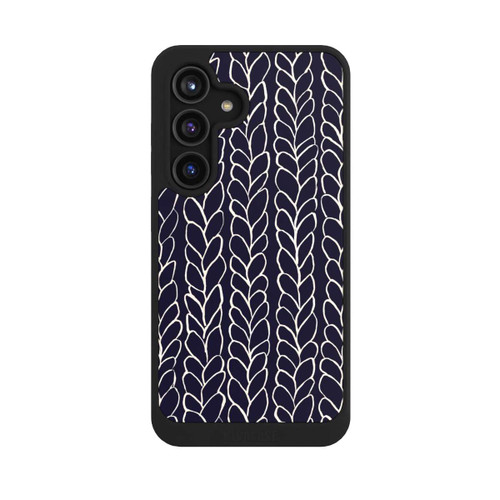 Samsung Galaxy S24 NIVOcore Wool Braids Drawings Navy