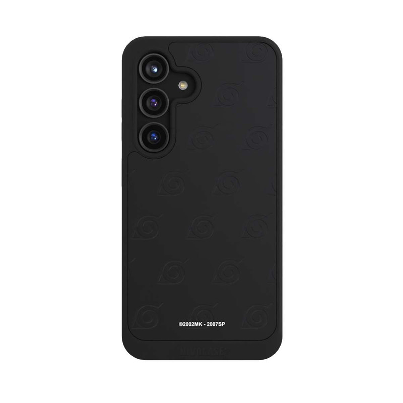 Galaxy S24 NIVOcore Konoha Pattern Noir sur Fond Transparent