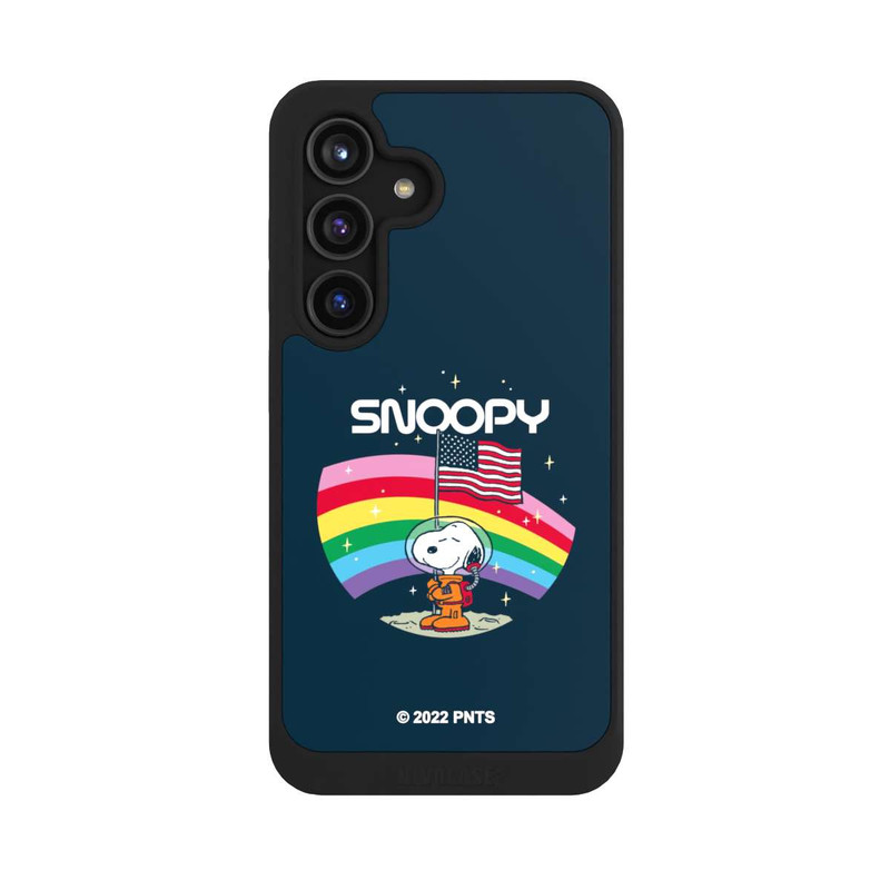 Galaxy S24 NIVOcore Snoopy Weltraumreisender Regenbogen