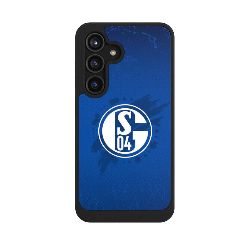 Galaxy S24 NIVOcore Schalke 04 Farbe Fleck Blau