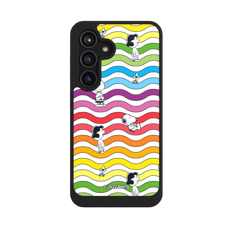 Galaxy S24 NIVOcore Snoopy Pattern Arc-en-ciel