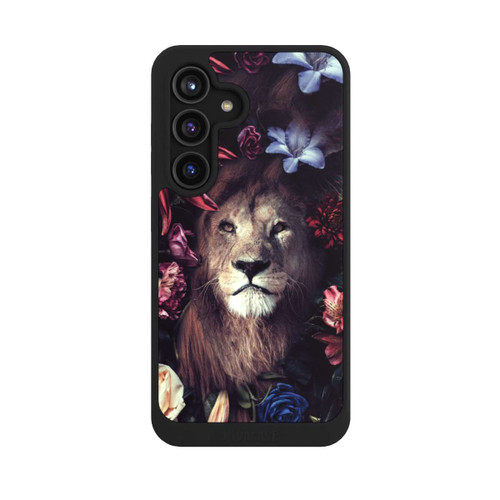 Samsung Galaxy S24 NIVOcore Löwe Blumenrahmen
