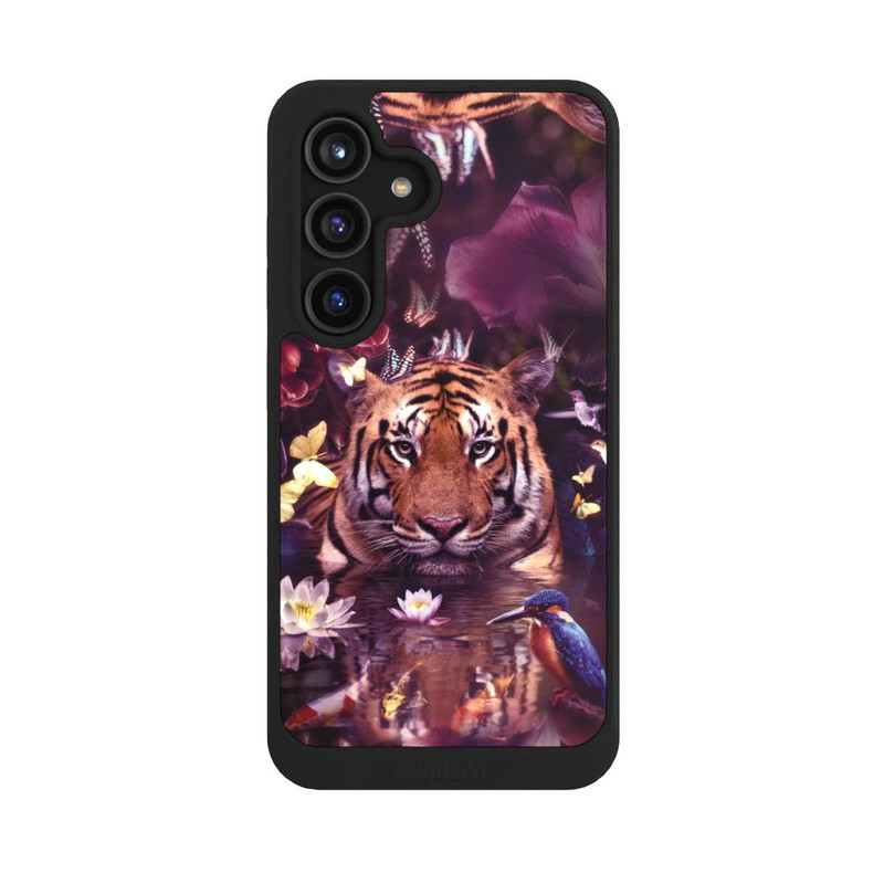 Galaxy S24 NIVOcore Tiger Blumenrahmen