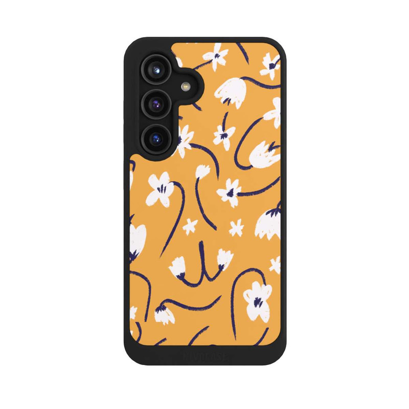 Galaxy S24 NIVOcore Pattern Petites Fleurs Jaunes