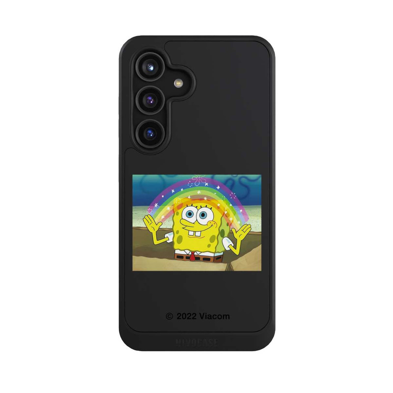 Galaxy S24 NIVOcore Spongebob - Regenbogen Meme transparent