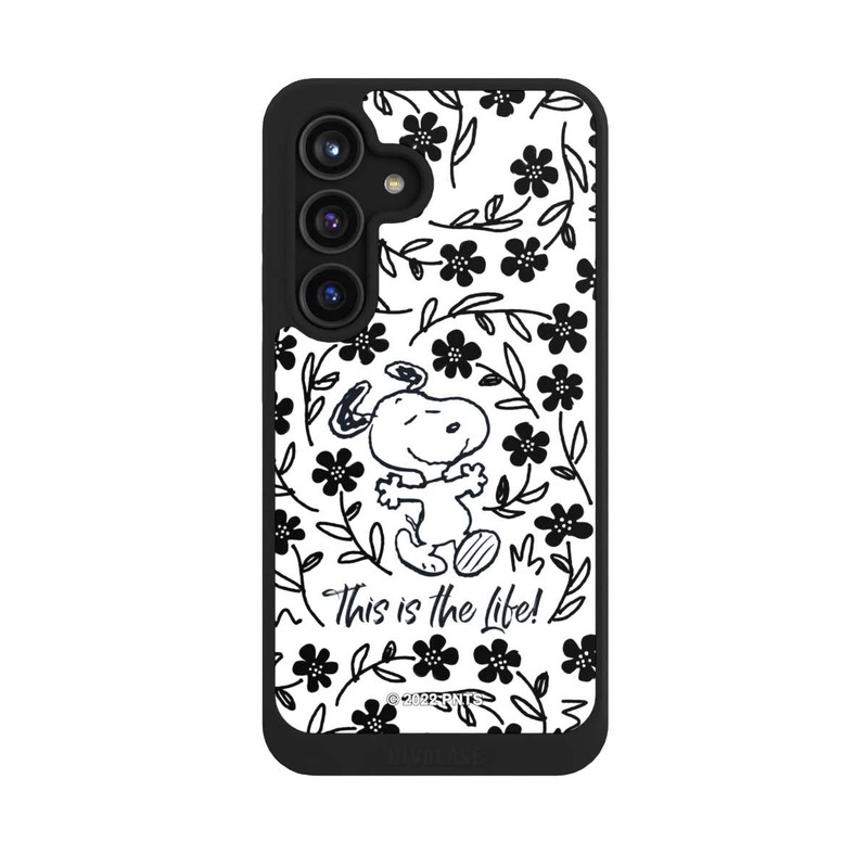 Galaxy S24 NIVOcore Snoopy This Is The Life Noir & Blanc