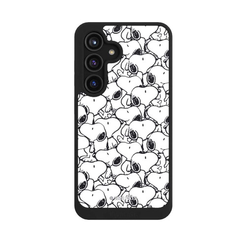 Samsung Galaxy S24 NIVOcore Snoopy Muster Schwarz und Weiß