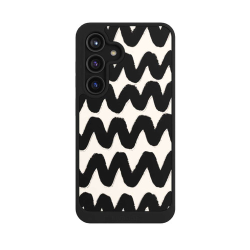 Samsung Galaxy S24 NIVOcore Vagues Noires Pattern