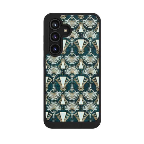 Samsung Galaxy S24 NIVOcore Art Deco Green Pattern