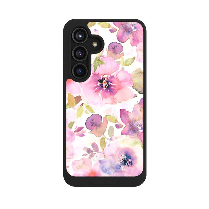 Galaxy S24 NIVOcore Papier Peint Fleurs Roses