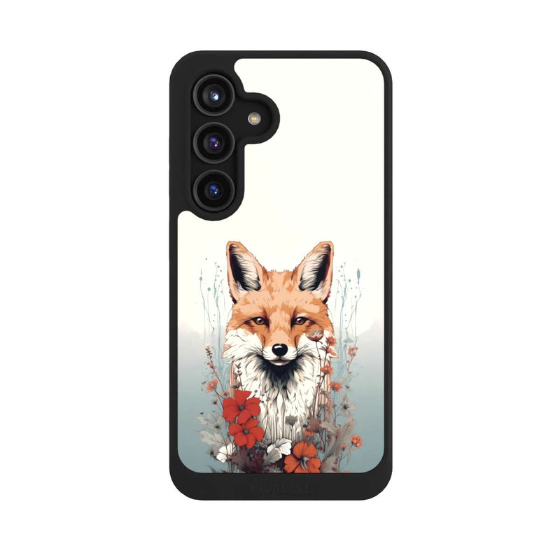 Galaxy S24 NIVOcore Renard avec des fleurs