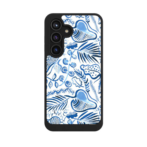 Samsung Galaxy S24 NIVOcore Tropical Forest Leaves Blue