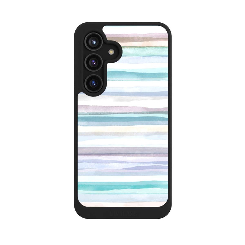 Galaxy S24 NIVOcore Pastellfarbene Streifen Blau