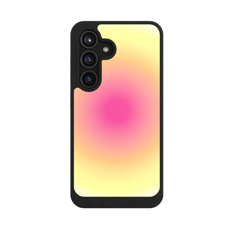 Galaxy S24 NIVOcore Aura Gelb Pink Kreis