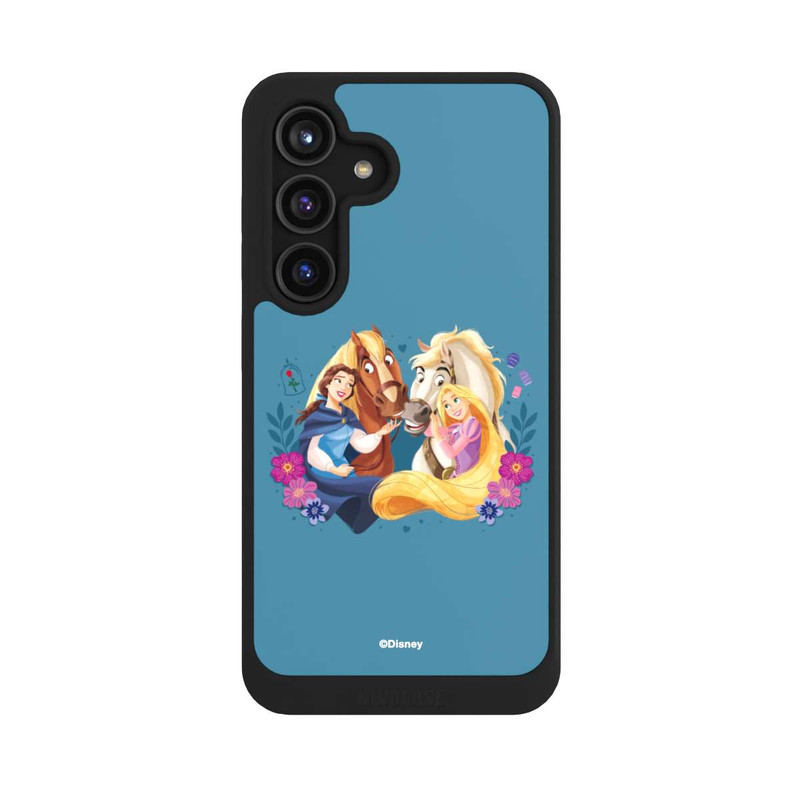 Galaxy S24 NIVOcore Disney Prinzessinnen Belle and Rapunzel mit Pferden