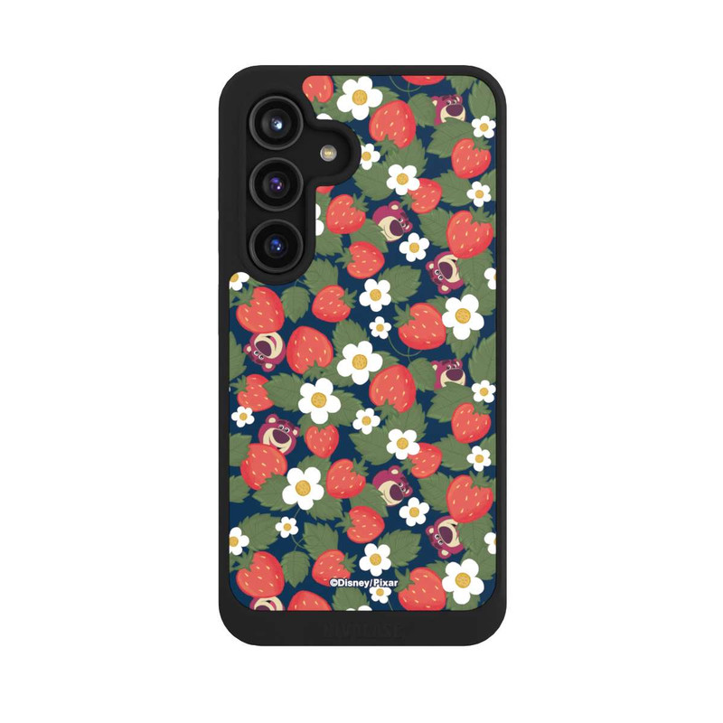 Galaxy S24 NIVOcore Lotso Toy Story Strawberry Flower Pattern
