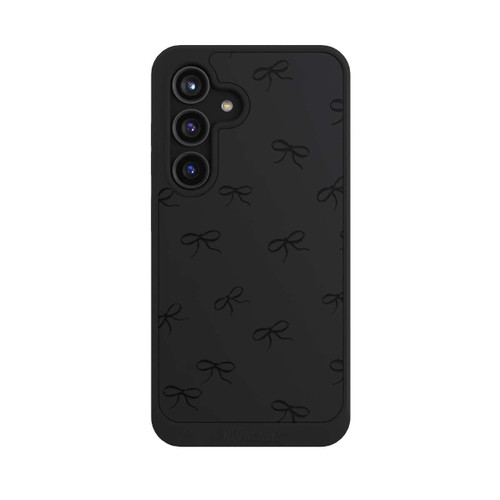 Samsung Galaxy S24 NIVOcore Schleifen Muster Schwarz Transparent