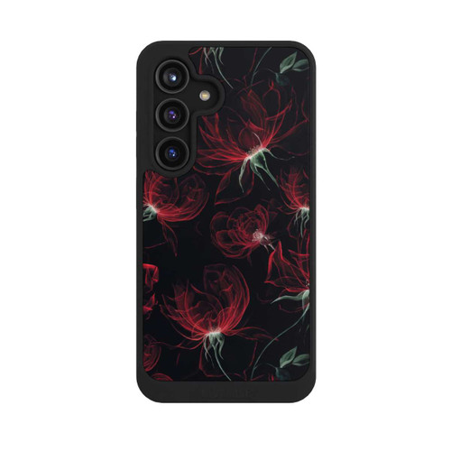 Samsung Galaxy S24 NIVOcore Tapete mit roten Blumen