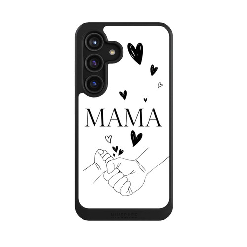 Samsung Galaxy S24 NIVOcore Muttertag Line Art Hände Schwarz Weiß