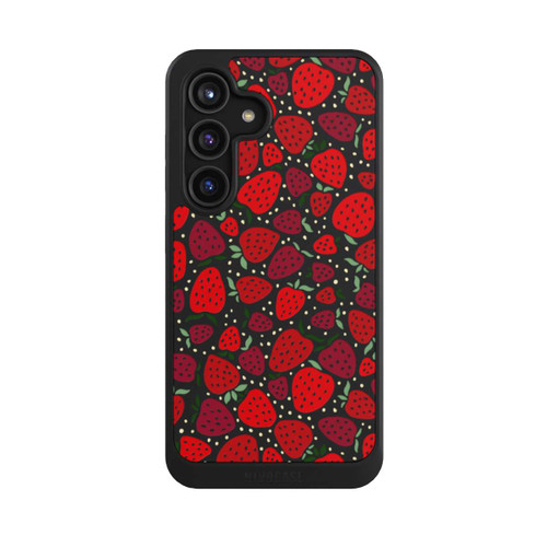 Samsung Galaxy S24 NIVOcore Erdbeermuster Comic Transparent