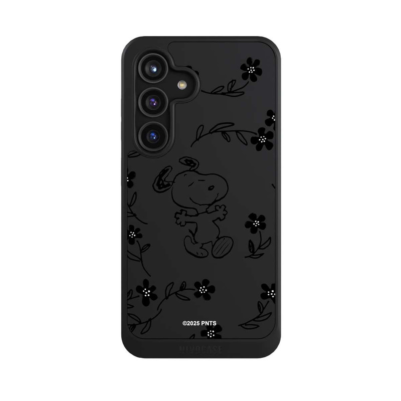 Galaxy S24 NIVOcore Snoopy und Flowers Transparent