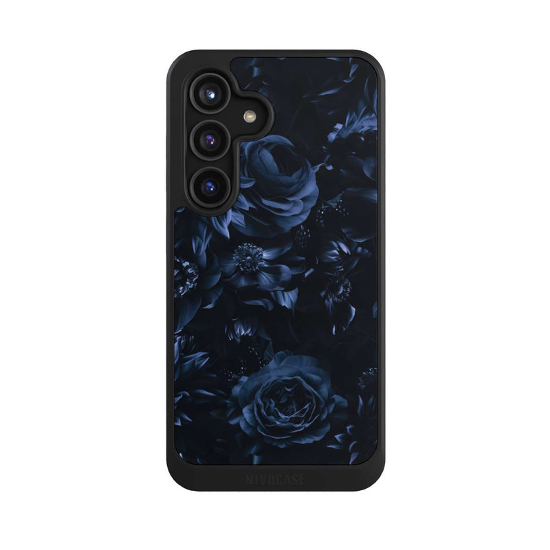 Galaxy S24 NIVOcore Shadow Flowers Blue