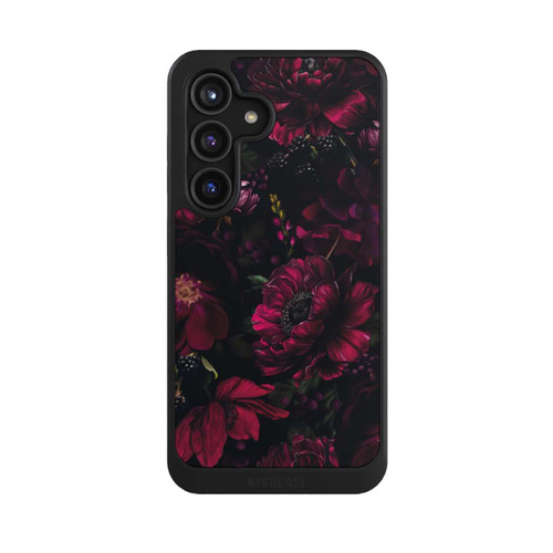 Samsung Galaxy S24 NIVOcore Dunkle Rote Blumen Liebe