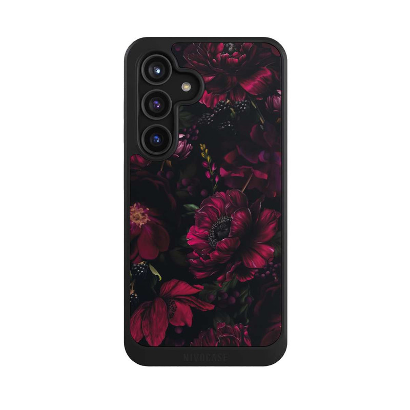 Galaxy S24 NIVOcore Dark Red Flower Love