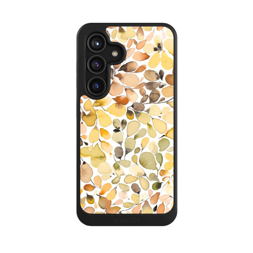 Samsung Galaxy S24 NIVOcore Eukalyptus Aquarellblätter Braun Herbst