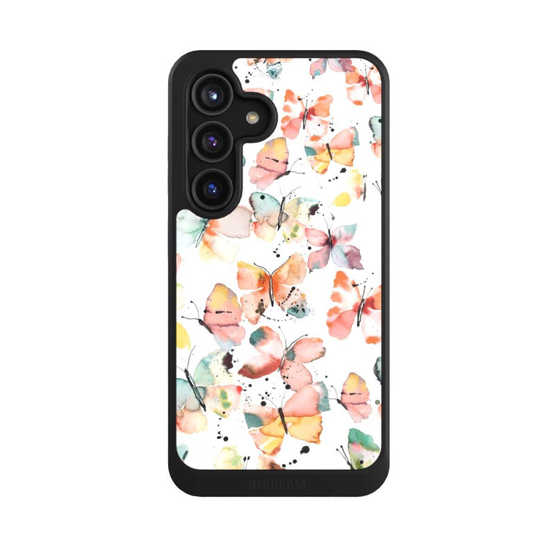 Galaxy S24 NIVOcore Butterflies Watercolor Pattern