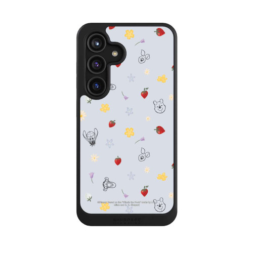 Samsung Galaxy S24 NIVOcore Winnie Puuh und Freunde Erdbeer Muster Blau